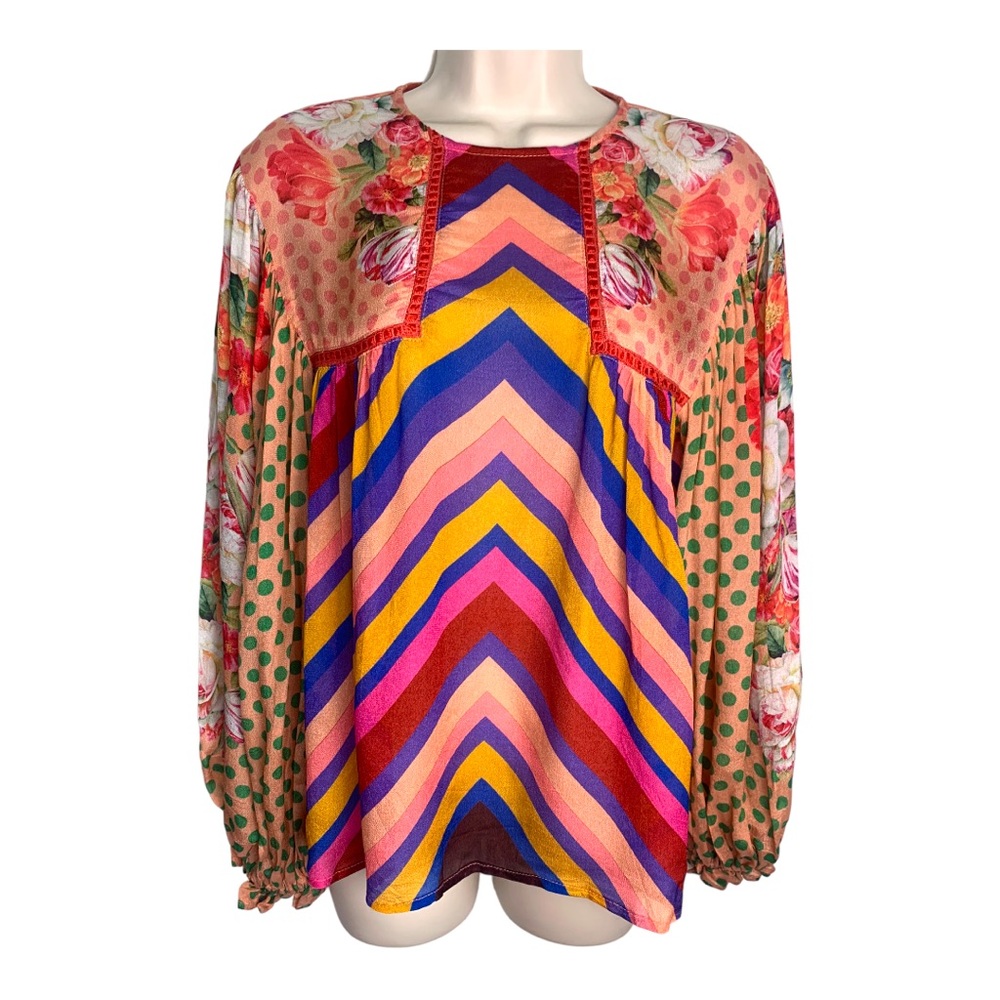 ANTHROPOLOGIE BLANK‎ LONDON Miranda Blouse sz XS